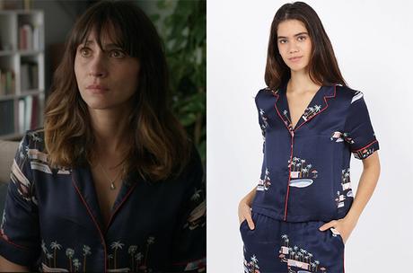 UN SI GRAND SOLEIL : la chemise bleu marine de Julie dans l’épisode 968