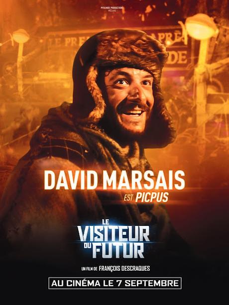 Affiches personnages pour Le Visiteur du Futur de François Descraques