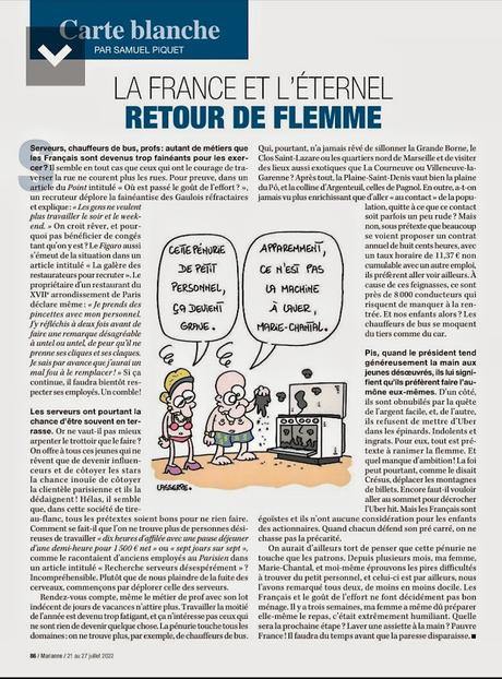 La France est l'éternel retour de flemme