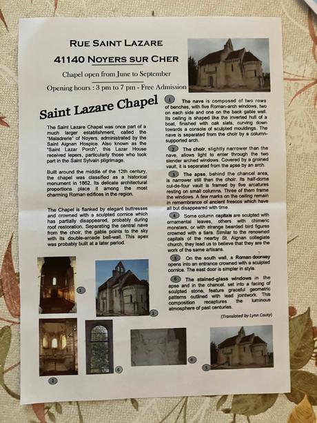 L’Art à la chapelle – Noyers sur cher-