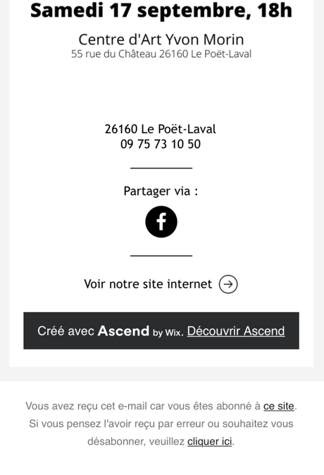 Le Centre d’Art Yvon Morin ( Drôme Provencale) journées du Patrimoine.