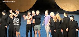 Le moine noir de et mis en mise en scène par Kirill Serebrennikov dans la Cour d’Honneur du Palais des Papes (Avignon 2022)