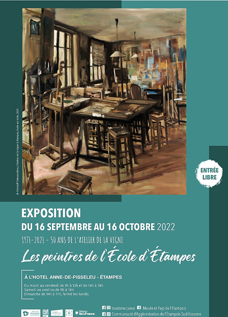 50 ans de « l’Atelier de la Vigne » à Etampes. (16 Septembre au 16 Octobre 2022.