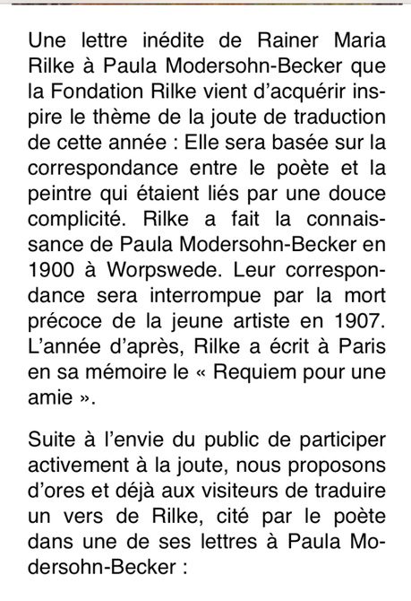 Fondation Rainer-Maria RILKE à Sierre (Valais)