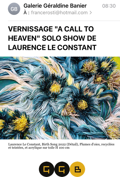 Galerie Géraldine Banier – Laurence Le Constant – à partir du 8 Septembre 2022.