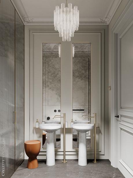 style parisien Art déco salle de bains