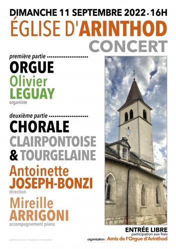 concert,orgue,chorale,arinthod,église,organiste,olivier leguay,musique,blog littéraire de christian cottet-emard