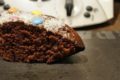 Recette du jour : Gâteau chocolat, noix coco, smarties