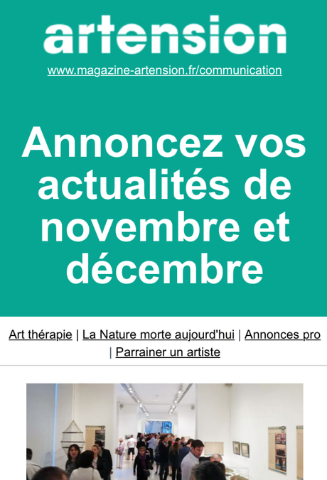 ArtENSION  / Novembre Décembre :