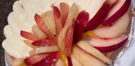 Tarte aux nectarines et menthe Tarte aux nectarines et menthe