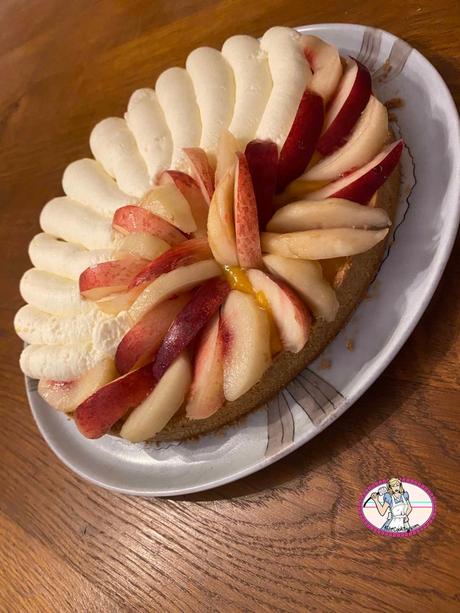 Tarte aux nectarines et menthe Tarte aux nectarines et menthe