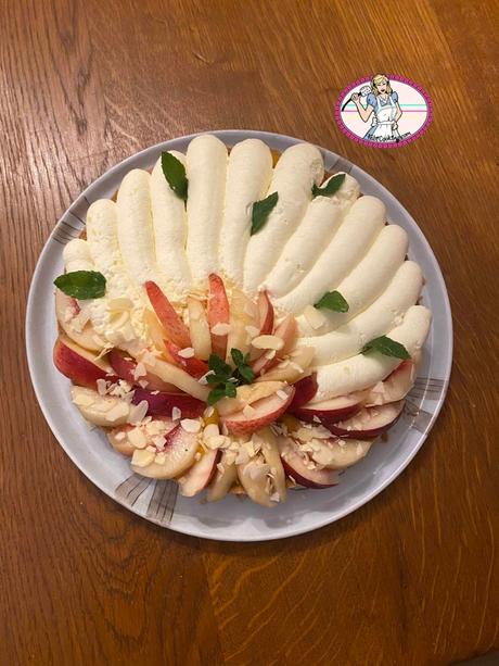 Tarte aux nectarines et menthe Tarte aux nectarines et menthe