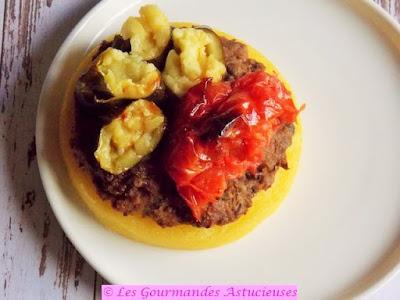 Tarte de Polenta aux légumes confits (Vegan)