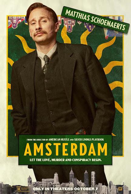 Affiches personnages US pour Amsterdam de David O. Russell