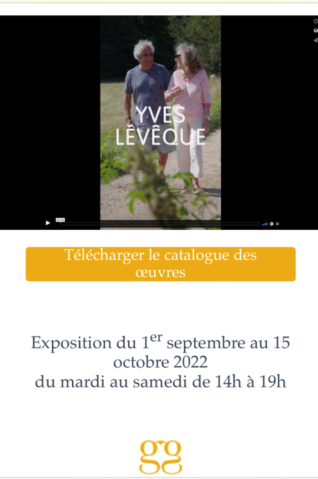 Galerie Guillaume exposition Yves Lévêque et ….Pauline – Mercredi 14 Septembre 2022.