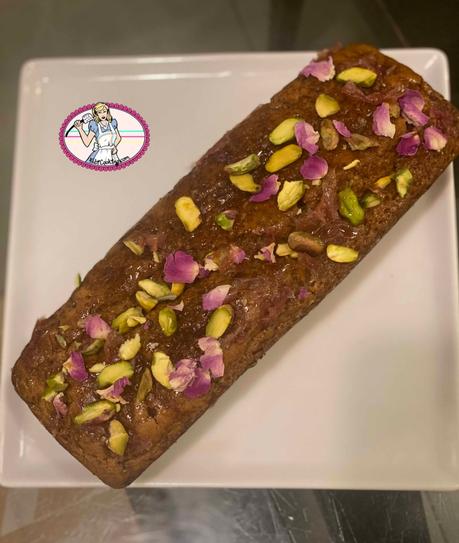 Cake vegan tahini et rose Cake vegan tahini et rose