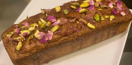 Cake vegan tahini et rose Cake vegan tahini et rose