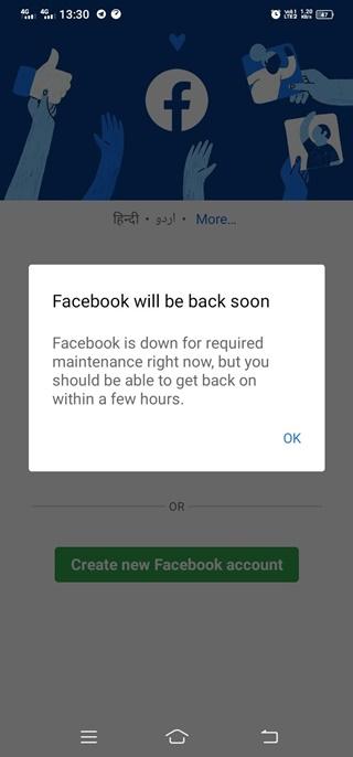 Facebook sera bientôt de retour