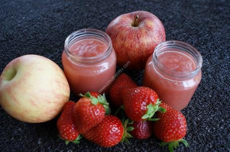 Recette du jour : Compote pomme fraise