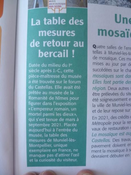 patrimoine,journées du patrimoine,archéologie,murviel les montpellier,musée