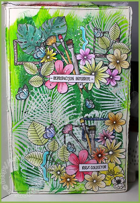Art journal #41 – avec pleins de tamponnages