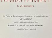 Galerie Taménaga exposition Lorenzo Fernàndez 6/29 Octobre 2022.