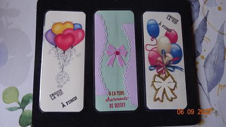 Mes ourvages - une 1ère série de marques pages Mes ourvages - une 1ère série de marques pages