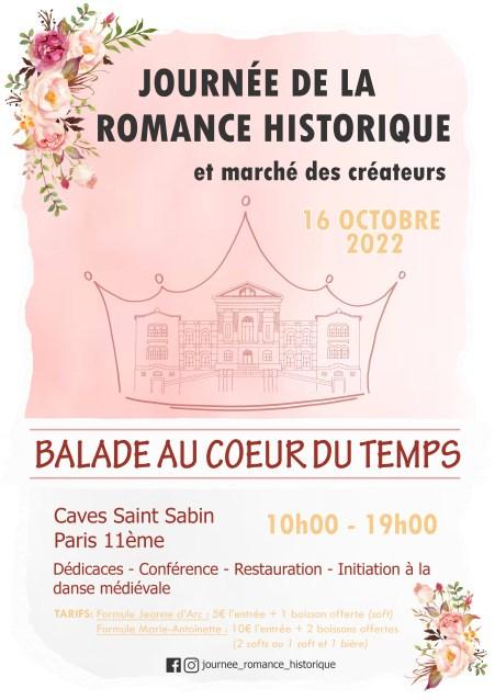 Journée de la Romance Historique – 16 octobre 2022 – Paris