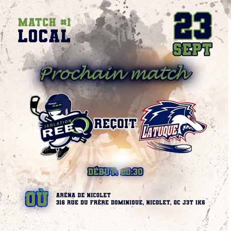 ALERTE SIGNATURE: le REEQ ajoute de l’expérience entre les poteaux | 1er match local pour le REEQ