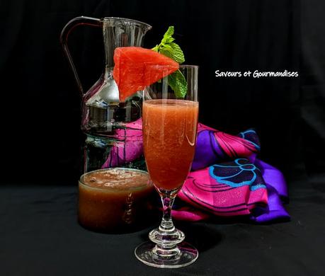 Cocktail sans alcool, Pastèque au miel Cocktail sans alcool, Pastèque au miel