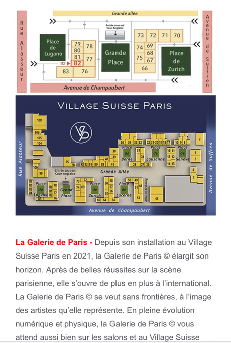 Exposition  « Or de Kano » Chiori Ohnaka – GALERIE DE PARIS- village Suisse – Paris.  jusqu’au 3 Octobre 2022.