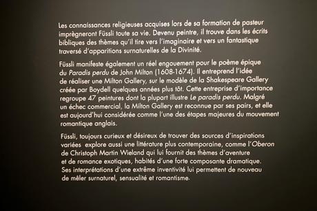 Musée Jacquemart-André – exposition  » FUSSLI  » Entre rêve et fantastique – jusqu’au 23 Janvier 2023.