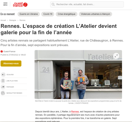 Un article dans Ouest-France