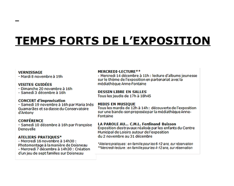 Maison des Arts d’Antony  » Robert Doisneau , à l’imparfait de l’objectif  » 2 Novembre au 31 Décembre 2022.