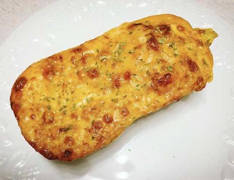 Butternut Farcie au Fromage Frais et Lardons ww