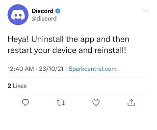 discord-plantage-problème-solution de contournement