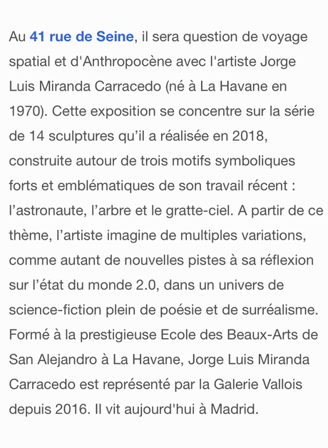 Galerie Vallois –  » Mark Brusse  » à partir du 6 Octobre 2022.