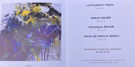 Fondation Taylor Octobre 2022.