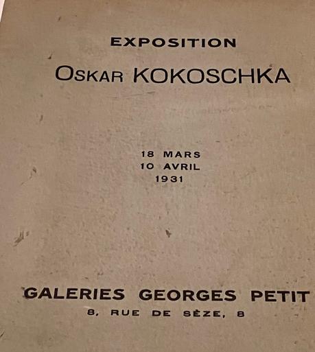 Musée d’Art Moderne (M A M) Oskar Kokoschka – Un fauve à Vienne- jusqu’au 12 Février 2023.
