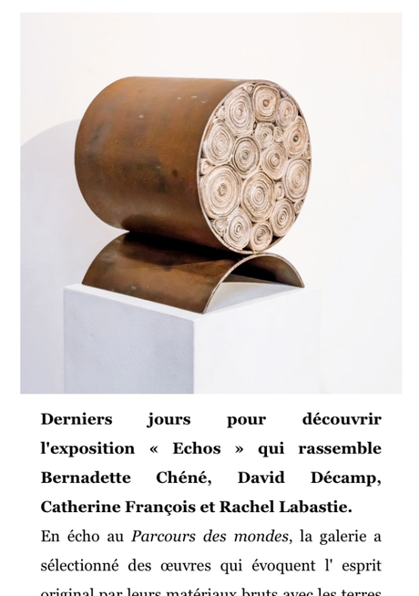 Galerie La Forest Divonne exposition « échos »