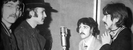 Les beatles en studio en 1967