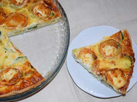 quiche aux légumes et chèvre ww