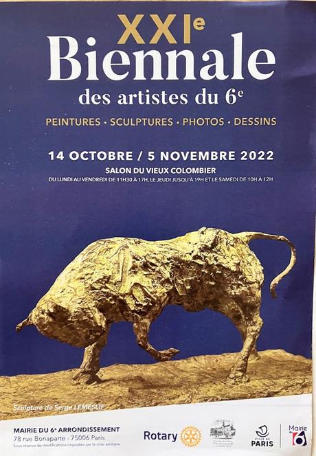 XXIe Biennale des artistes du 6me  14 Octobre/ 5 Novembre 2022.