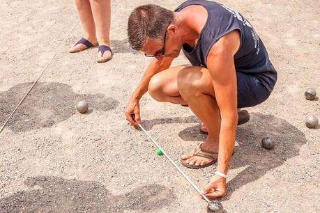 Cession de pétanque au camping