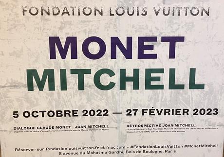 Fondation Louis Vuitton « Monet Mitchell » à partir du 5 Octobre 2022.