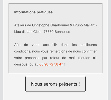 Galerie Bayart – visite d’atelier de Christophe Charbonnel & Bruno  Mallart – 8/9 Octobre 2022.