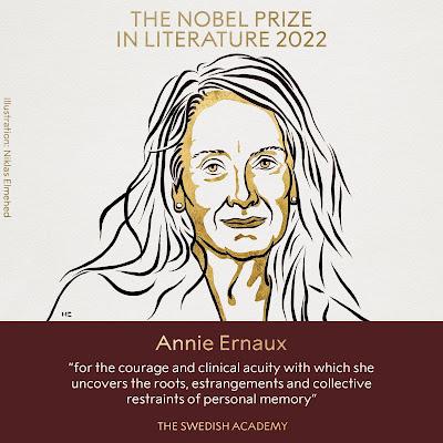 Le Nobel de littérature 2022 à Annie Ernaux