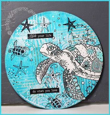 Mail art #6 – Turquoise et blanc