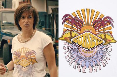 TROPIQUES CRIMINELS : le t-shirt « Sunsets » de Gaëlle dans l’épisode 3×03