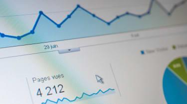 gros plan de l'écran de Google Analytics pour un site Web